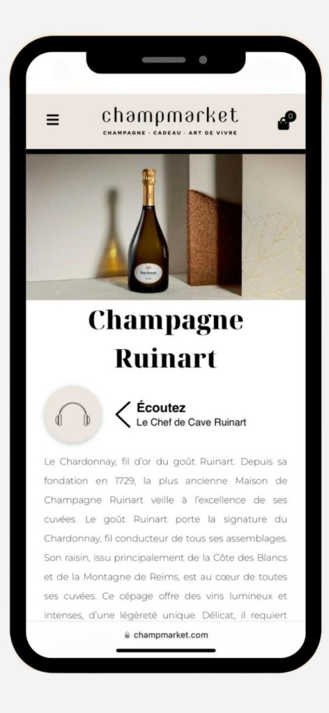 capture d'écran du site champmarket
