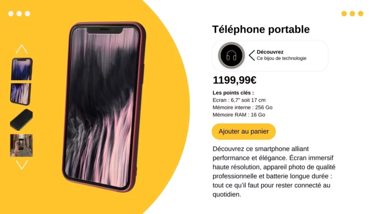 Audio fiches produits
