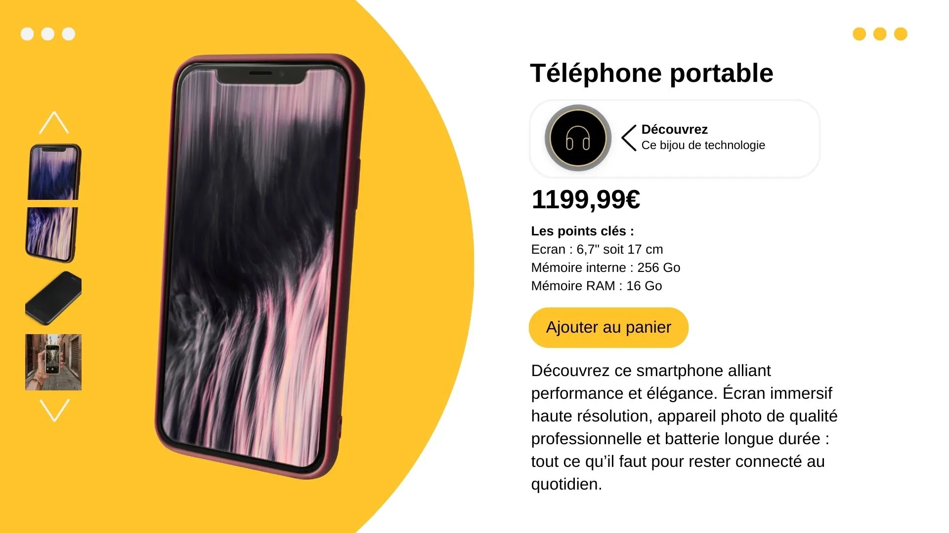 Audio fiches produits
