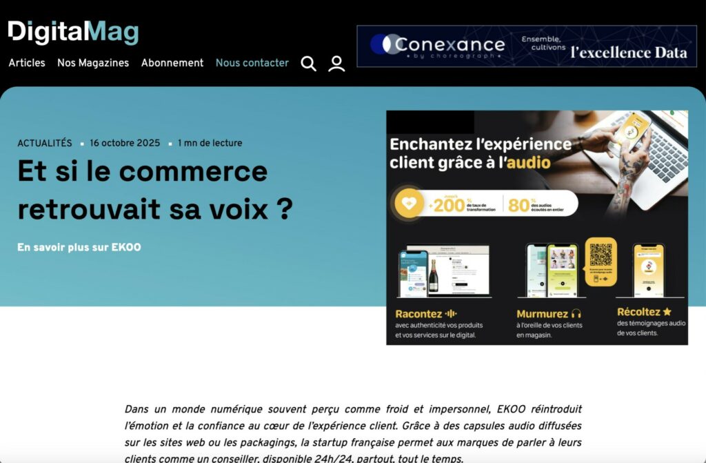 page accueil digital mag ekoo